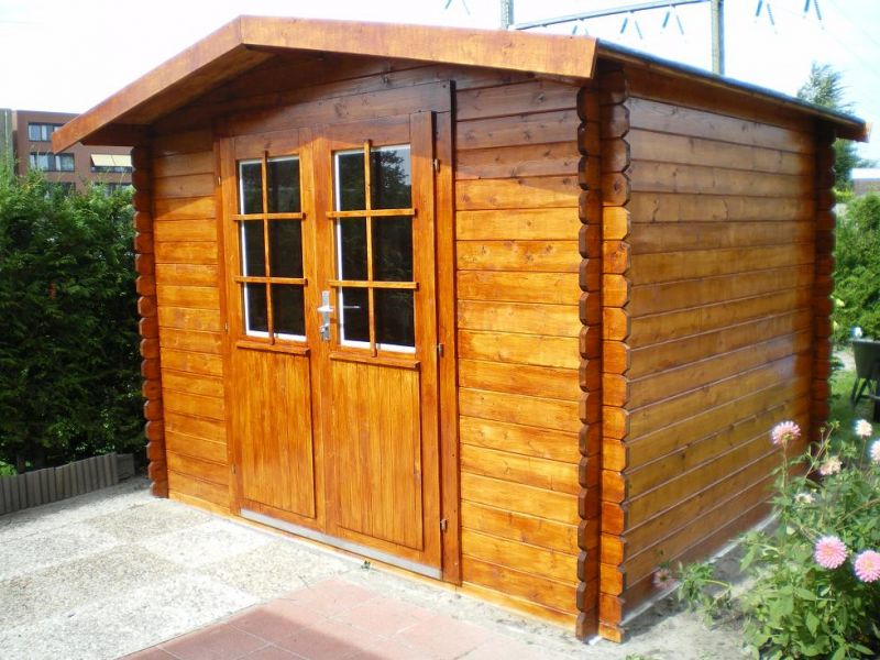 Tuindeco Britt Blokhut 300x250 cm 28 mm vuren blank