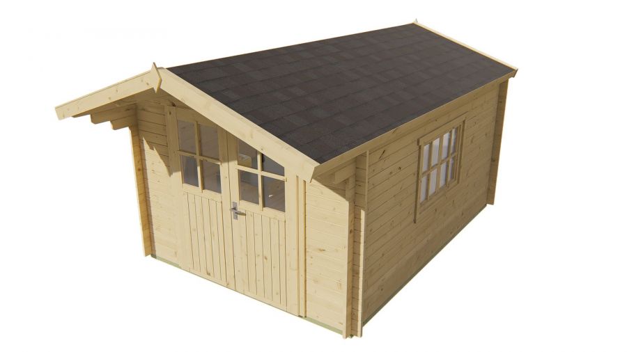 Blokhut Pamplona 300x400 cm - red class wood geïmpregneerd