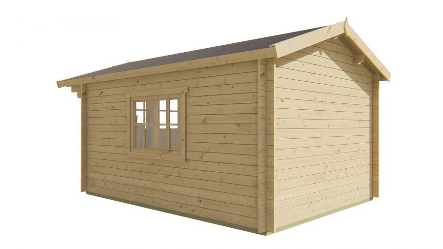 Blokhut Pamplona 300x400 cm - red class wood geïmpregneerd