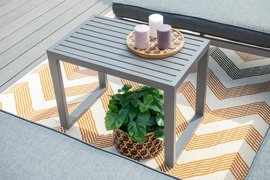 Loungeset Garden Impressions Bretagne 5-delig - carbon black/mystic grey - Showmodel Amersfoort