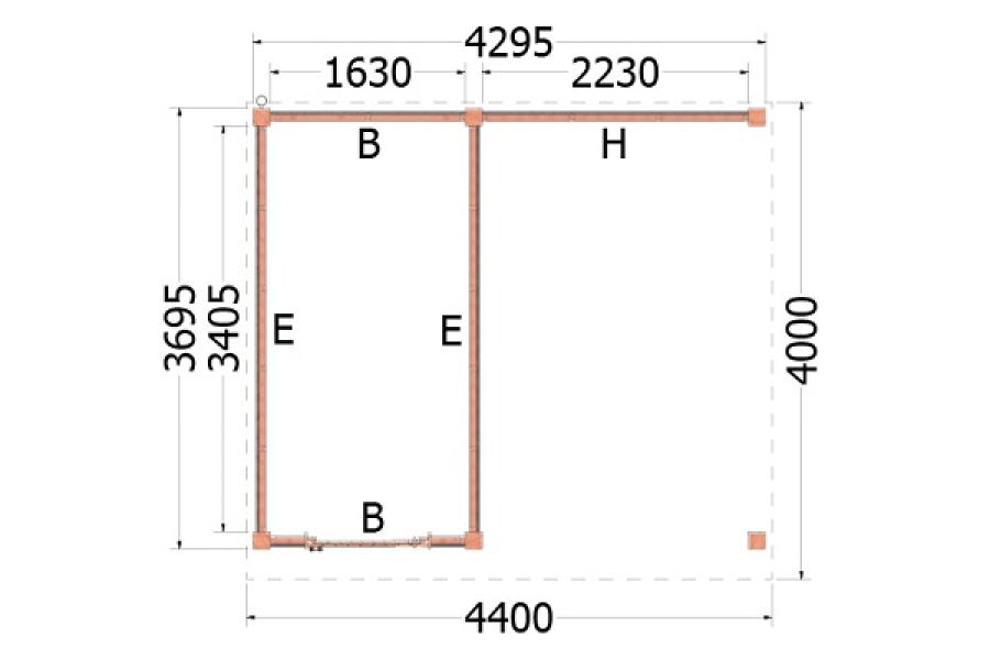 Buitenverblijf Mensa plattegrond