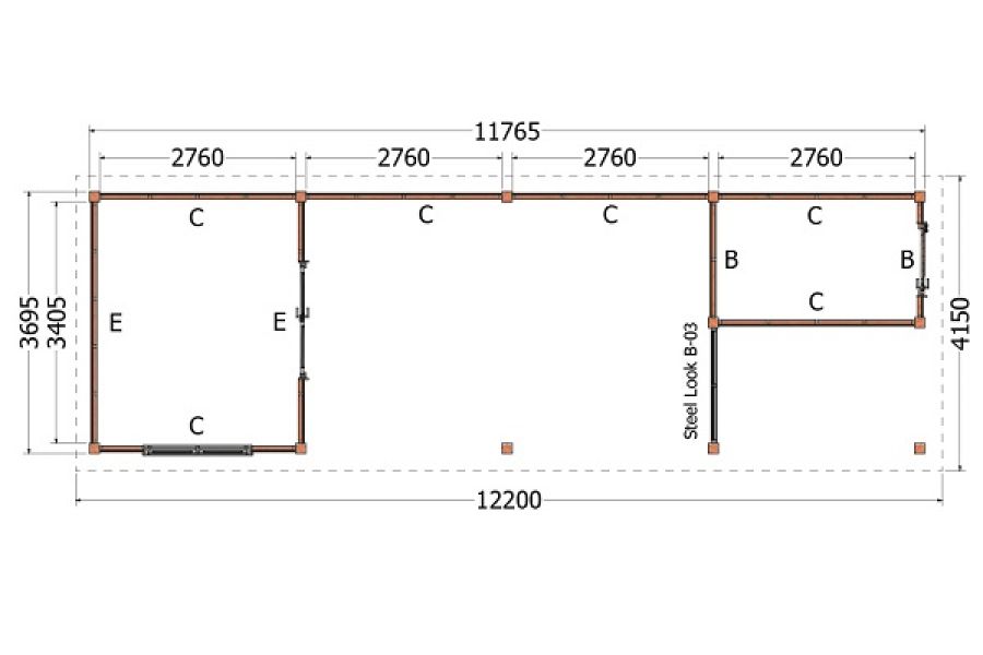 Buitenverblijf Siena plattegrond