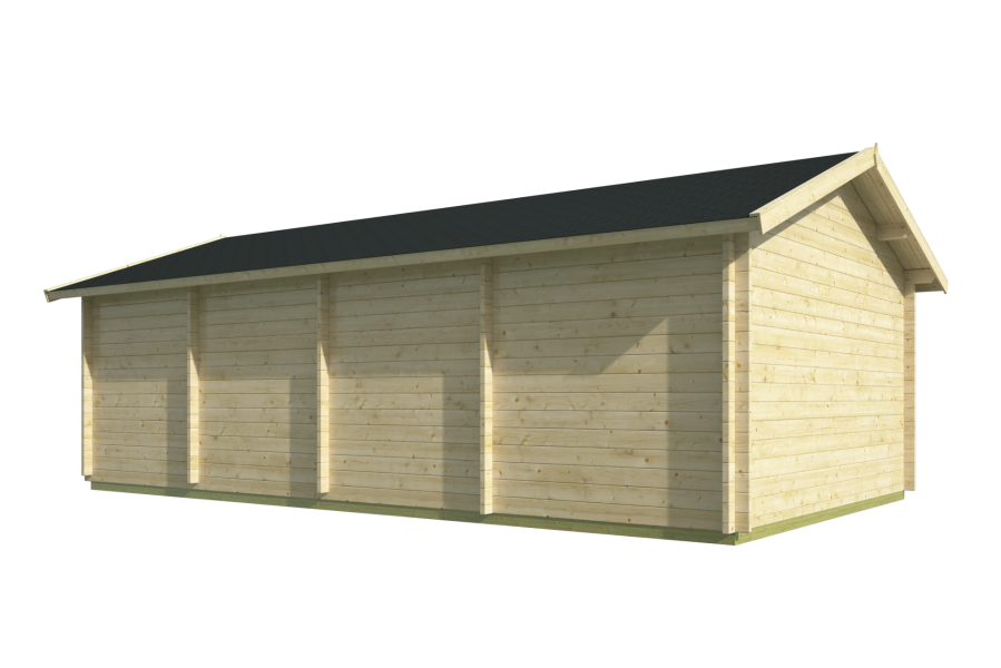 Carport Ever 219+551x430 cm - Grijs geïmpregneerd