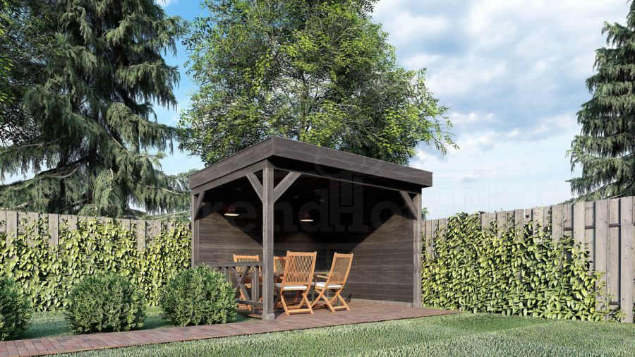 Trendhout Overkapping Casa 835x330 cm