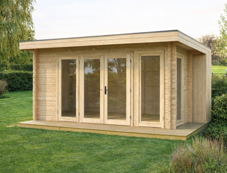 Interflex thuiskantoor 659x324 cm 19 mm vuren blank