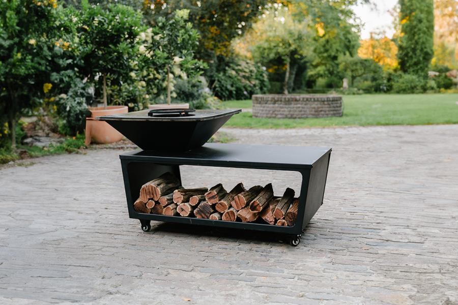 Barbecue Compania - incl. hoes en houtopslag - Ø 60 cm 