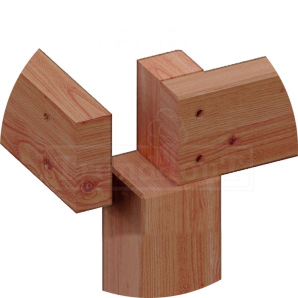 Trendhout Aanbouwveranda Ancona 415x330 cm - plat dak model rechts