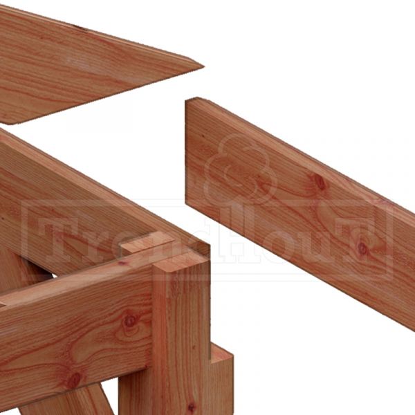 Overkapping Zadeldak Betula 750x415 cm