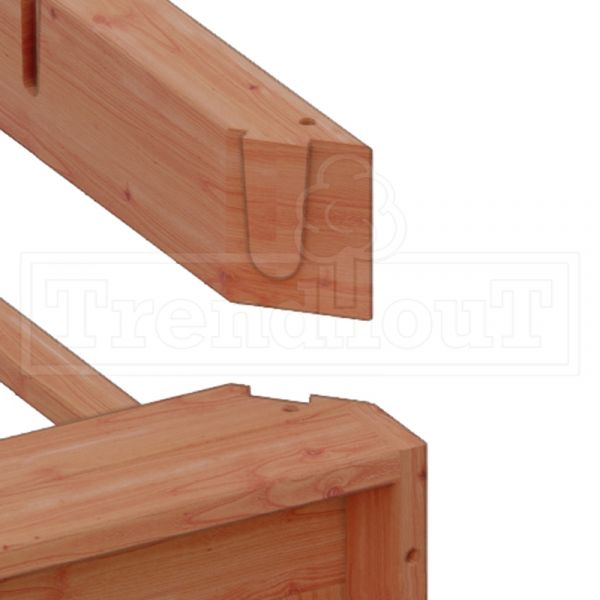 Trendhout Buitenverblijf Capri 720x425 - Plat dak model links