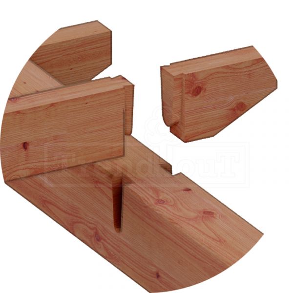 Trendhout Buitenverblijf Florence 650x360 cm - Plat dak