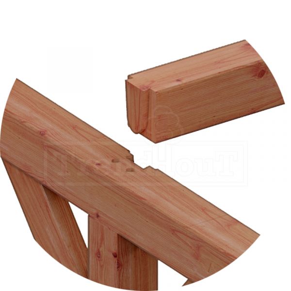 Trendhout Buitenverblijf zadeldak XL 770x440 cm