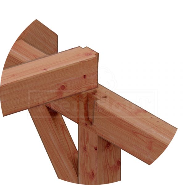 Trendhout Buitenverblijf zadeldak XL 770x440 cm