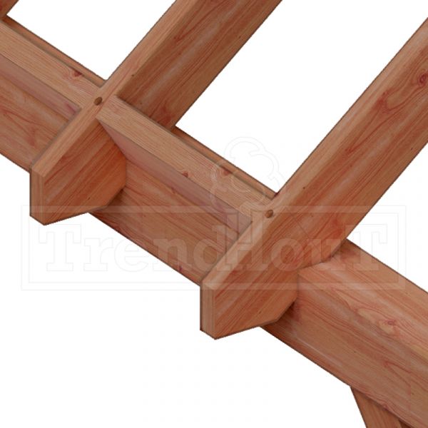 Trendhout Overkapping Zadeldak XXL 770x585 cm