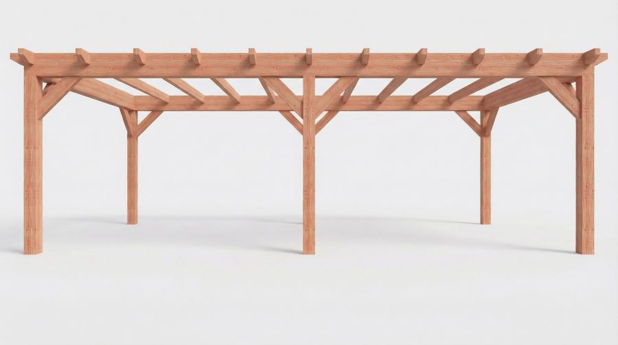 Bouwpakket overkapping 766x410,5 cm fijnbezaagd Douglas