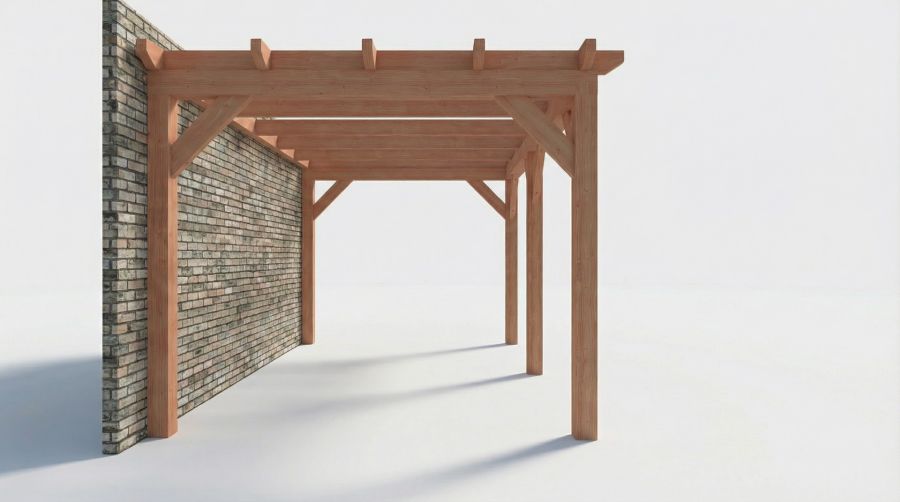 Bouwpakket aanbouwveranda 531x326 cm fijnbezaagd Douglas