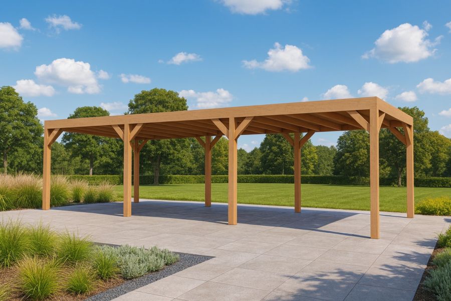 YARD Outdoor Cubique overkapping 800x300 cm Douglas blank