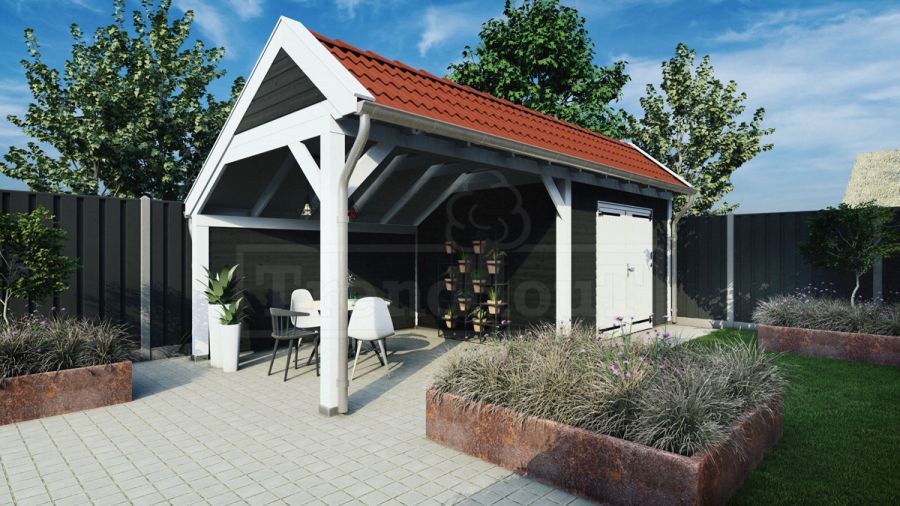 Trendhout Kapschuur De Stee 600x360 cm