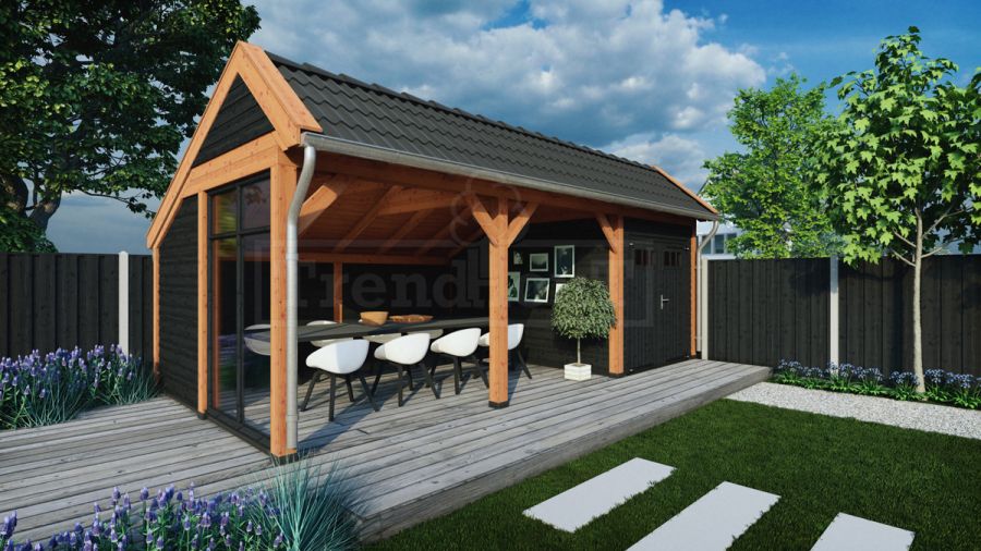 Trendhout Kapschuur De Stee 600x360 cm