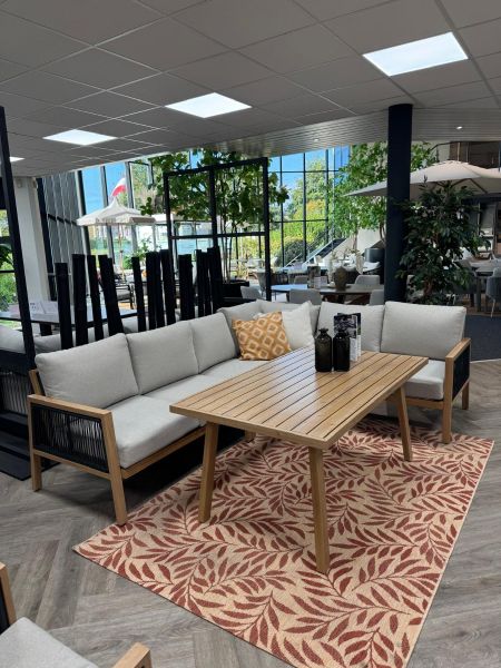 Garden Impressions lounge/dining set Decala light oak / TPU sand / dark sand