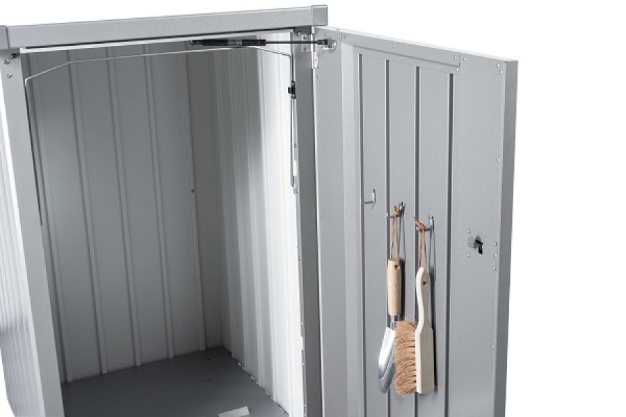 Biohort Metalen containerberging Alex 80x88x129 cm - Zilver