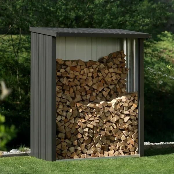 Biohort metalen multi opslagplaats Woodstock donkergrijs 157x102x199 cm