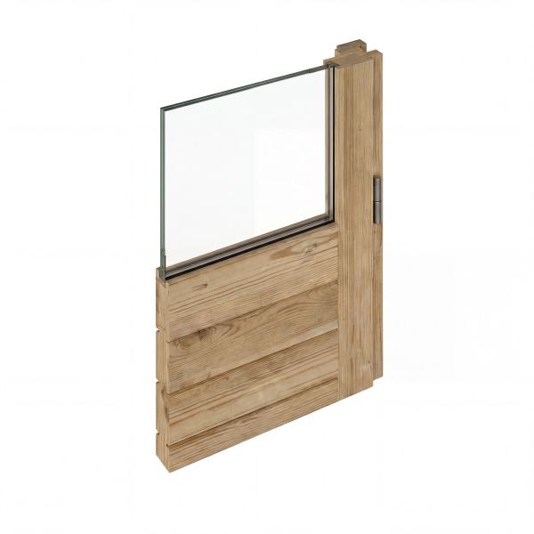 Classicline Blokhut Gelderland 300x250 cm + overkapping 250 cm vuren groen geïmpregneerd