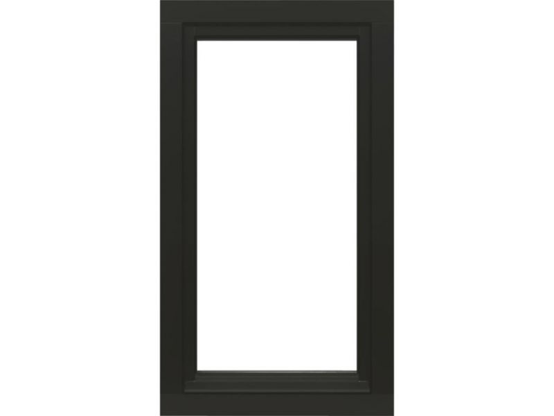 Draai/kiepraam - 77,4x137,4 cm - linksdraaiend - zwart - incl. raambeslag
