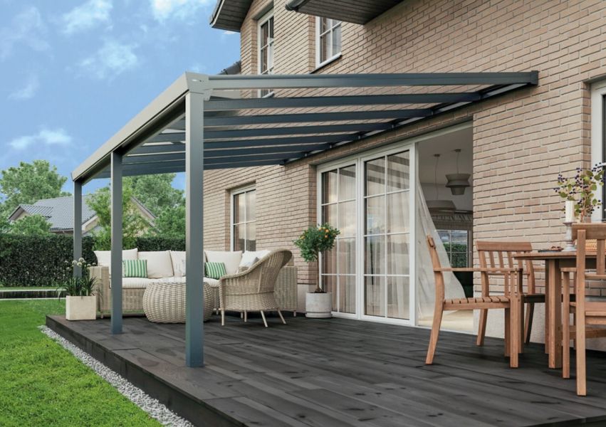 Easy Edition veranda 600x250 cm - glasdak - Bouwpakket