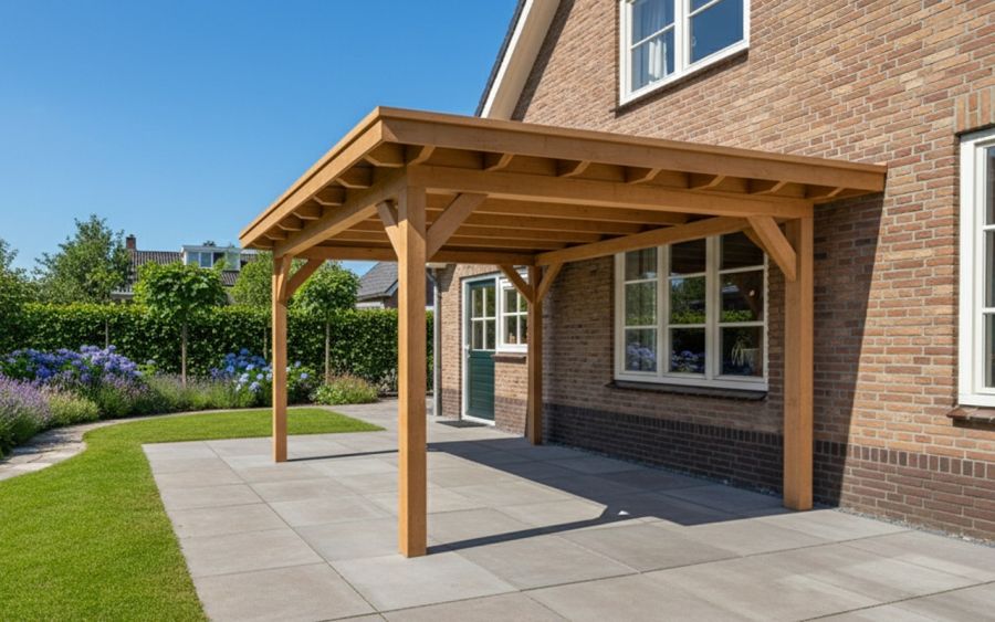 YARD Outdoor Elegante overkapping 300x400 cm aanbouw Douglas blank