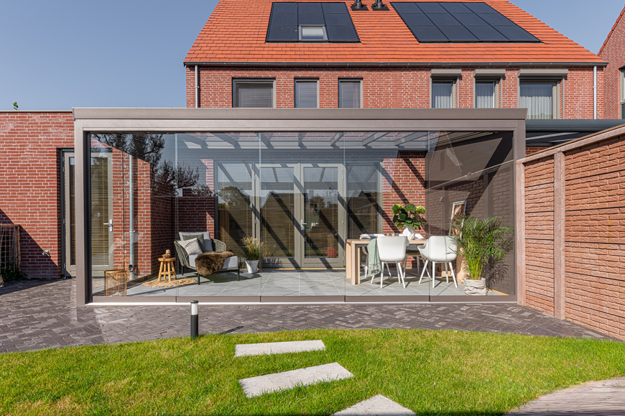 Verasol Profiline 2.0 aluminium veranda 400x350 cm glasdak