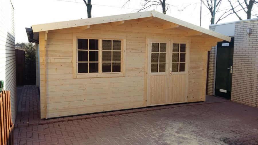 Tuindeco Salamanca Blokhut 500x500 cm 34 mm vuren blank