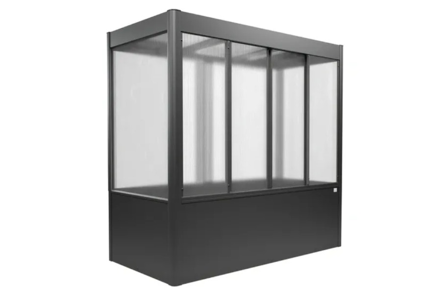 Biohort Florentina metalen tuinkas 201,6 x 104 x 197 cm donkergrijs metallic
