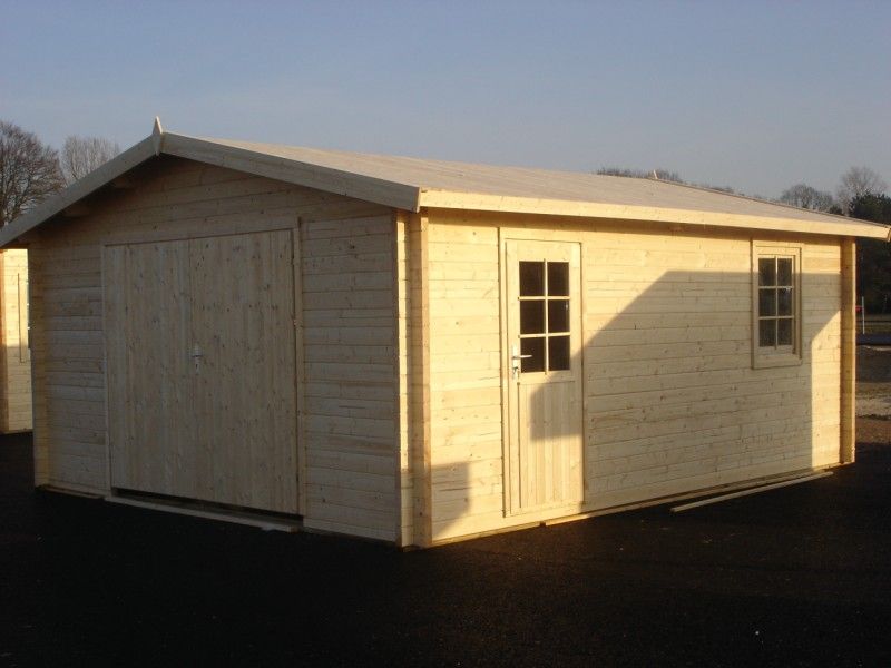 Garage Rydell 470x570 cm - Grijs geïmpregneerd