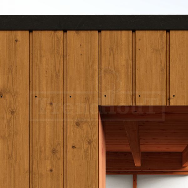 Trendhout Buitenverblijf Capri 720x425 - Plat dak model links