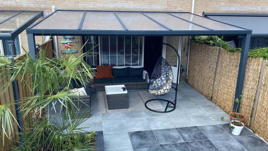 Greenline veranda 500x350 cm - polycarbonaat dak - Hellevoetsluis