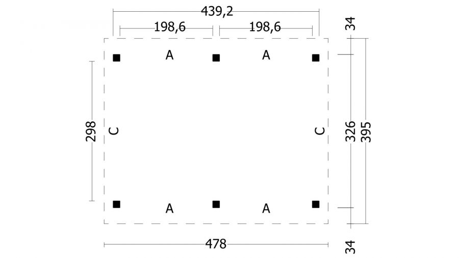 Tuindeco Hamar L Type 1 basispakket Douglas