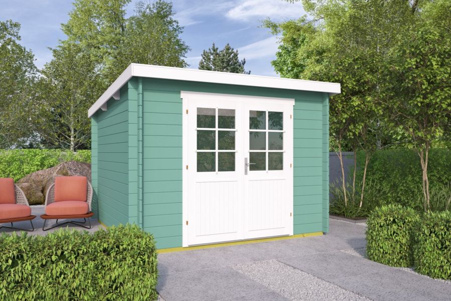 Blokhut Heimdal 28 mm Red Class Wood geïmpregneerd 295x295 cm