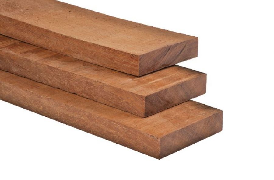Hardhouten funderingsbalk fijnbezaagd 4,4x19,5x500 cm