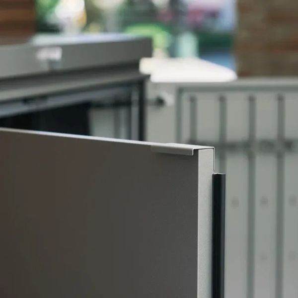 Biohort HighBoard 200 metalen opbergkast 200x84x127 cm kwartsgrijs
