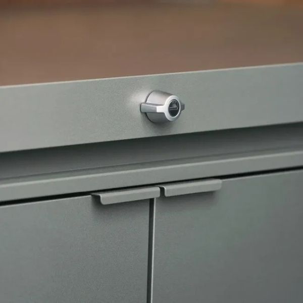 Biohort HighBoard 200 metalen opbergkast 200x84x127 cm kwartsgrijs
