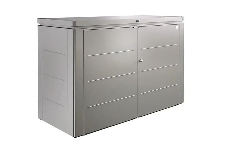 Metalen opbergkast Highboard 200 kwartsgrijs
