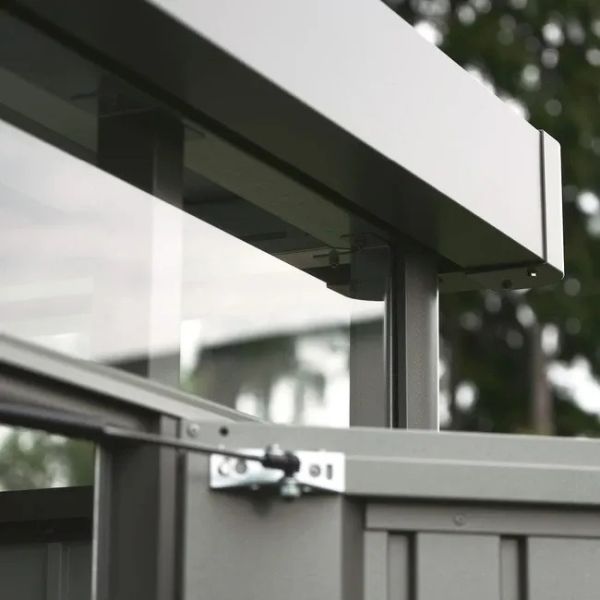 Biohort Highline H3 metalen berging 275x235x222 cm met dubbele deur