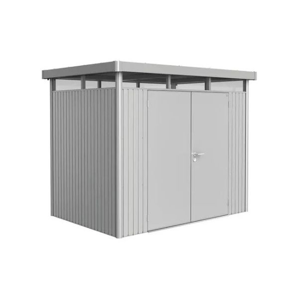 Biohort Highline H2 metalen tuinhuis 275x195x222 cm met dubbele deur