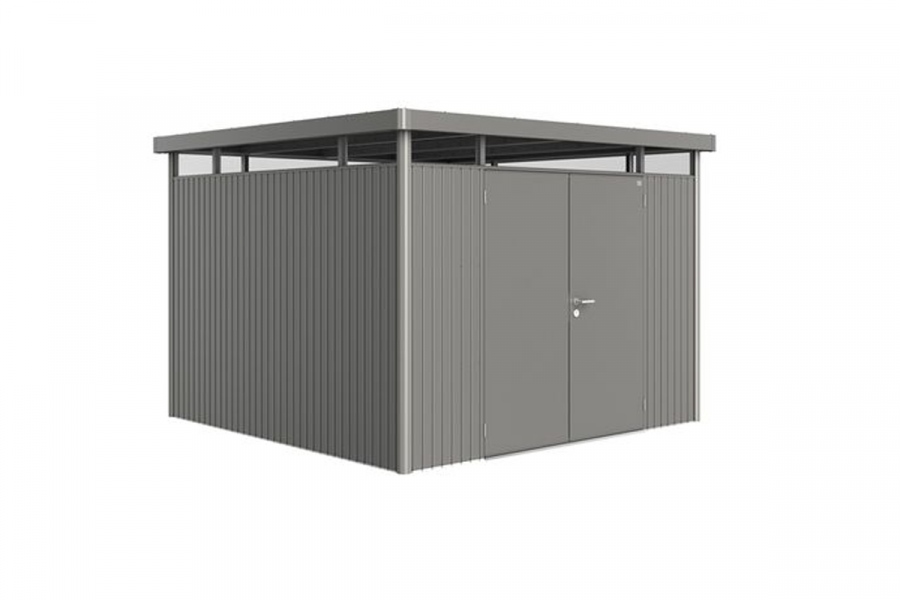 Biohort Metalen tuinhuis Highline H6 315x315x222 cm met dubbele deur