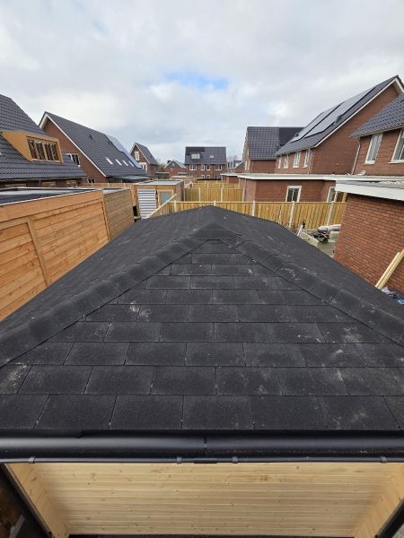 Interflex 4355 Hoekblokhut 300x440 cm 28 mm vuren blank