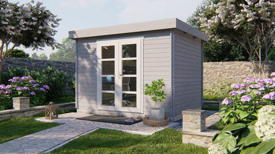 Tuindeco Hypermodern Blokhut 320x260 cm 28 mm vuren honing geïmpregneerd