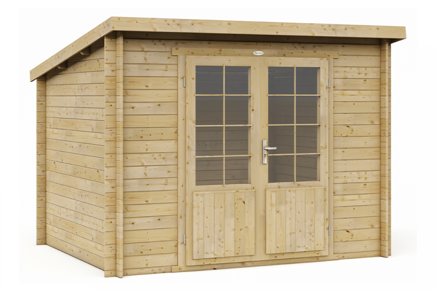 Blokhut 3025L 300x250 cm - compleet gecoat