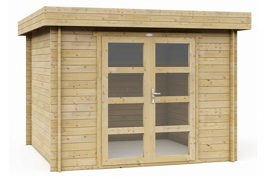 Blokhut 330M 300x300 cm - exterieur gecoat