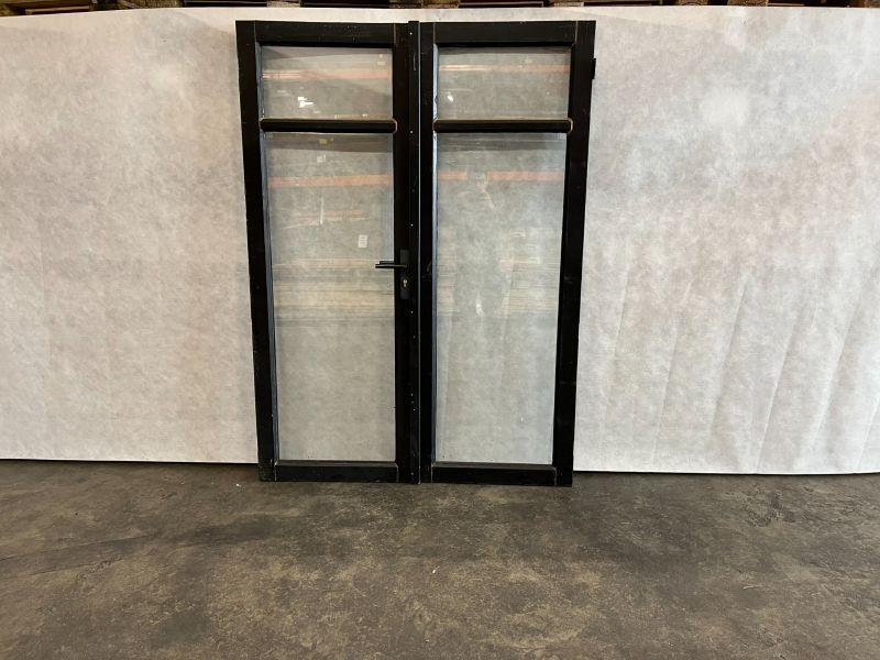Dubbele deur zwart 150,5x206 cm - excl. kozijn en hang- en sluitwerk - SALE02120
