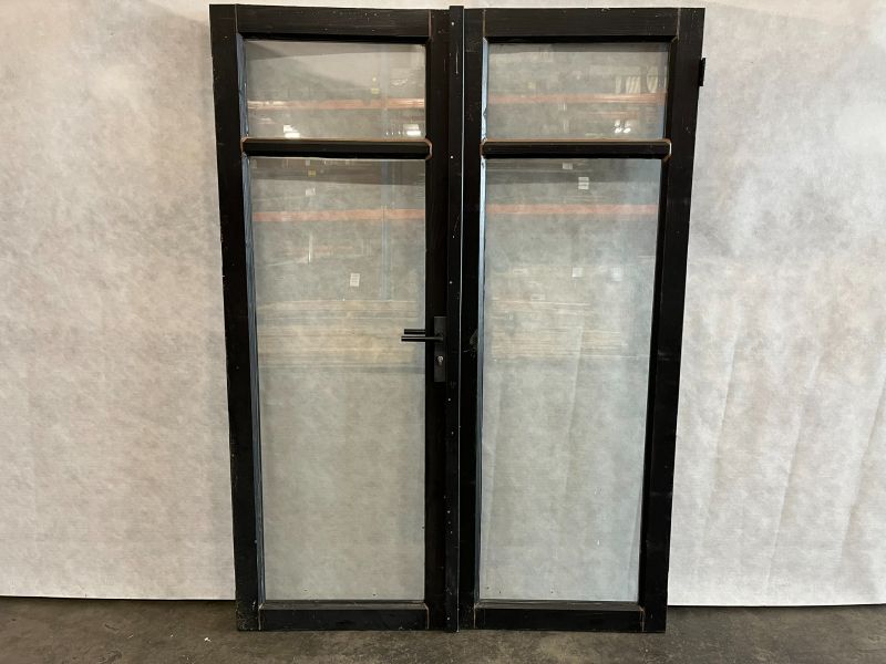 Dubbele deur zwart 150,5x206 cm - excl. kozijn en hang- en sluitwerk - SALE02120